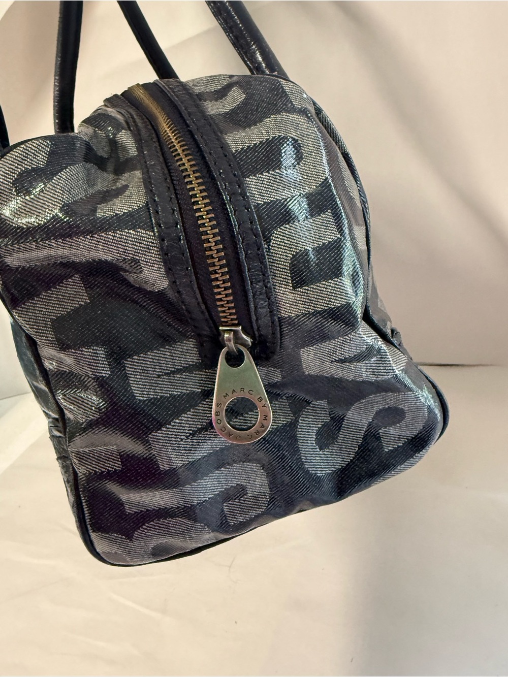 Denim  Logo Satchel - Picture 5 of 8